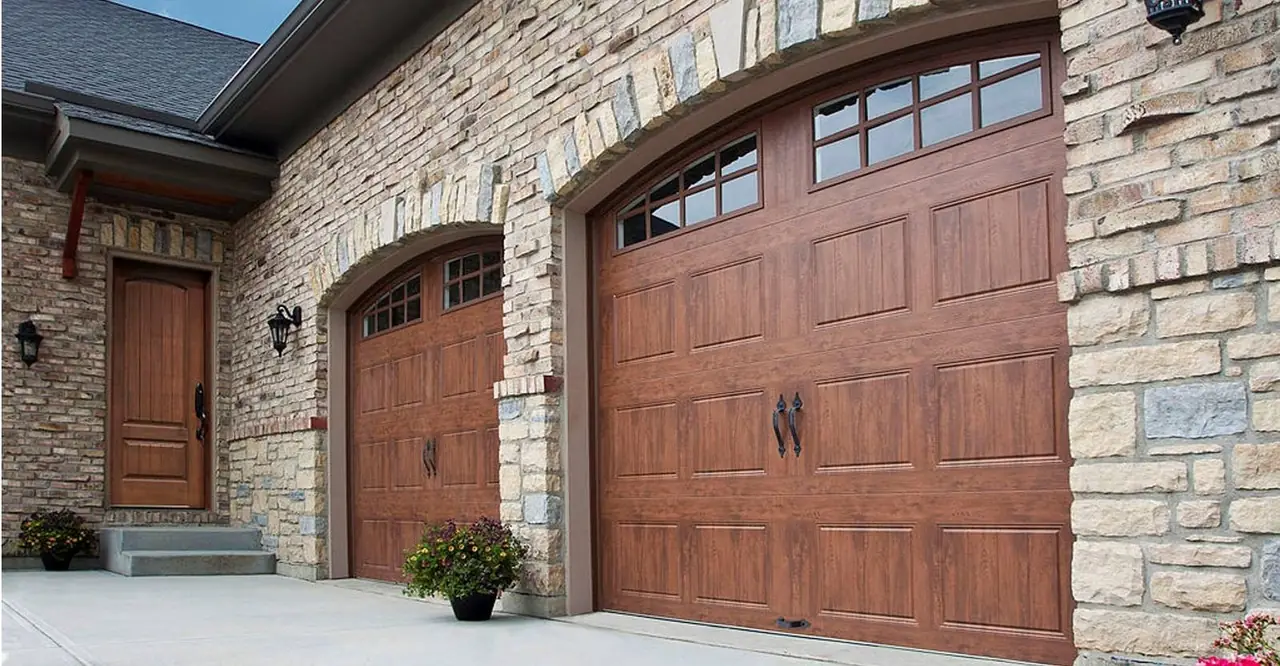 Custom wood garage doors installation in Northern Colorado